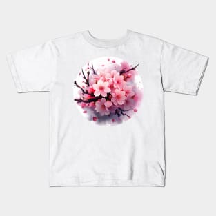 Beautiful Cherry Blossom Flowers Kids T-Shirt